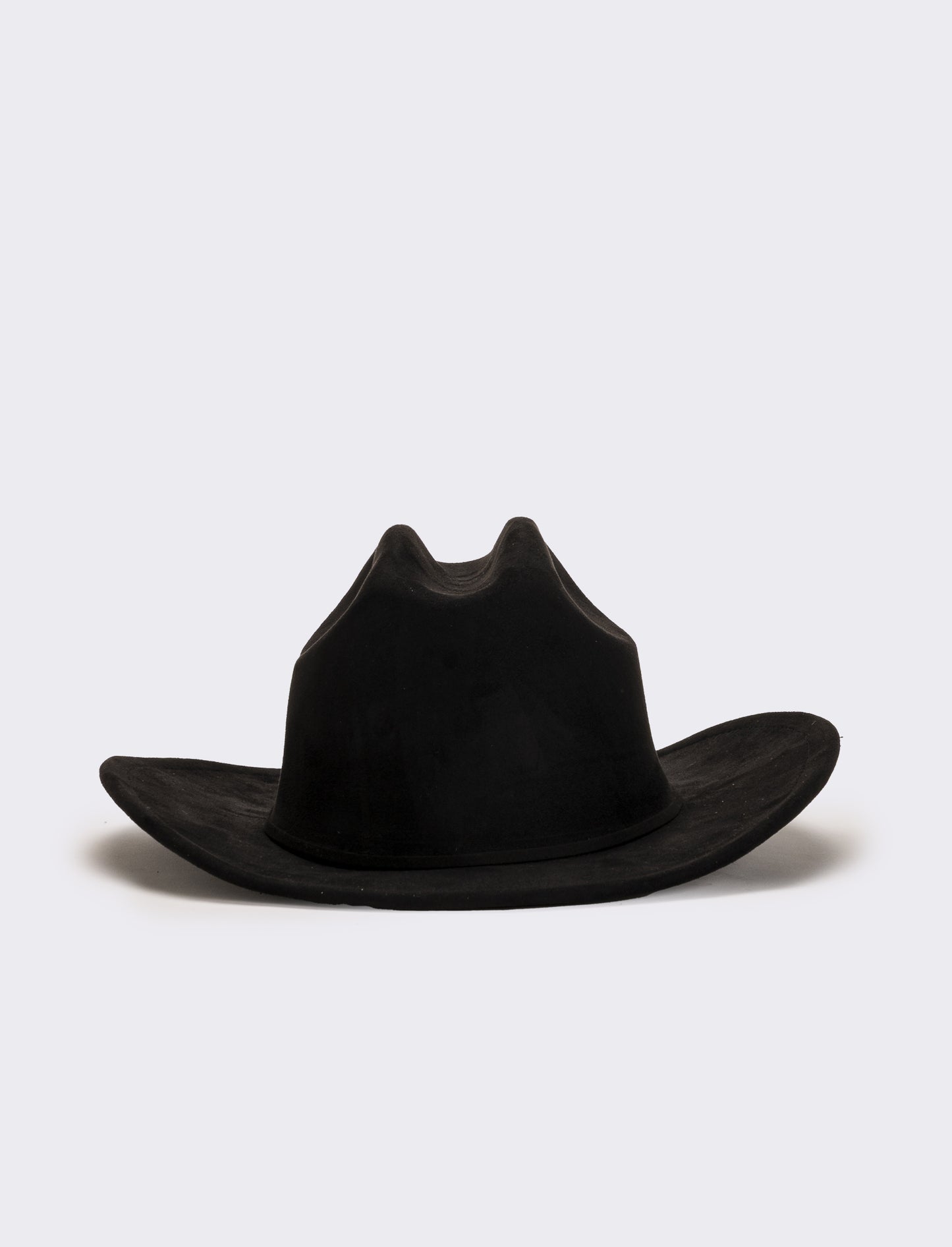 Cappello cowboy in dainetto donna - Nero