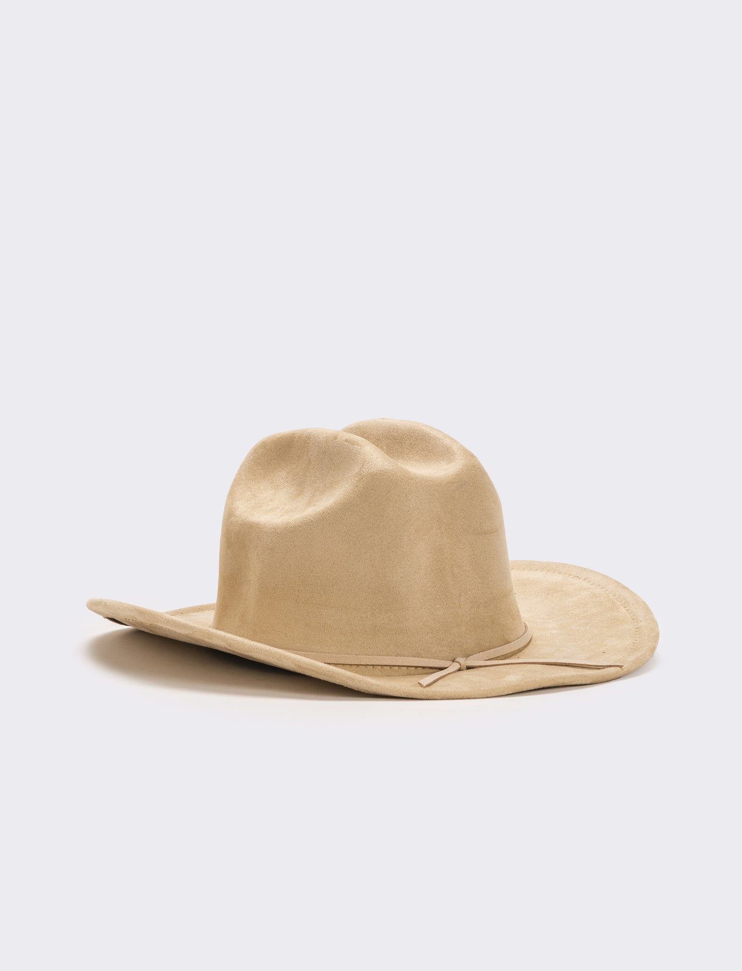 Cappello cowboy in dainetto donna - Bianco panna