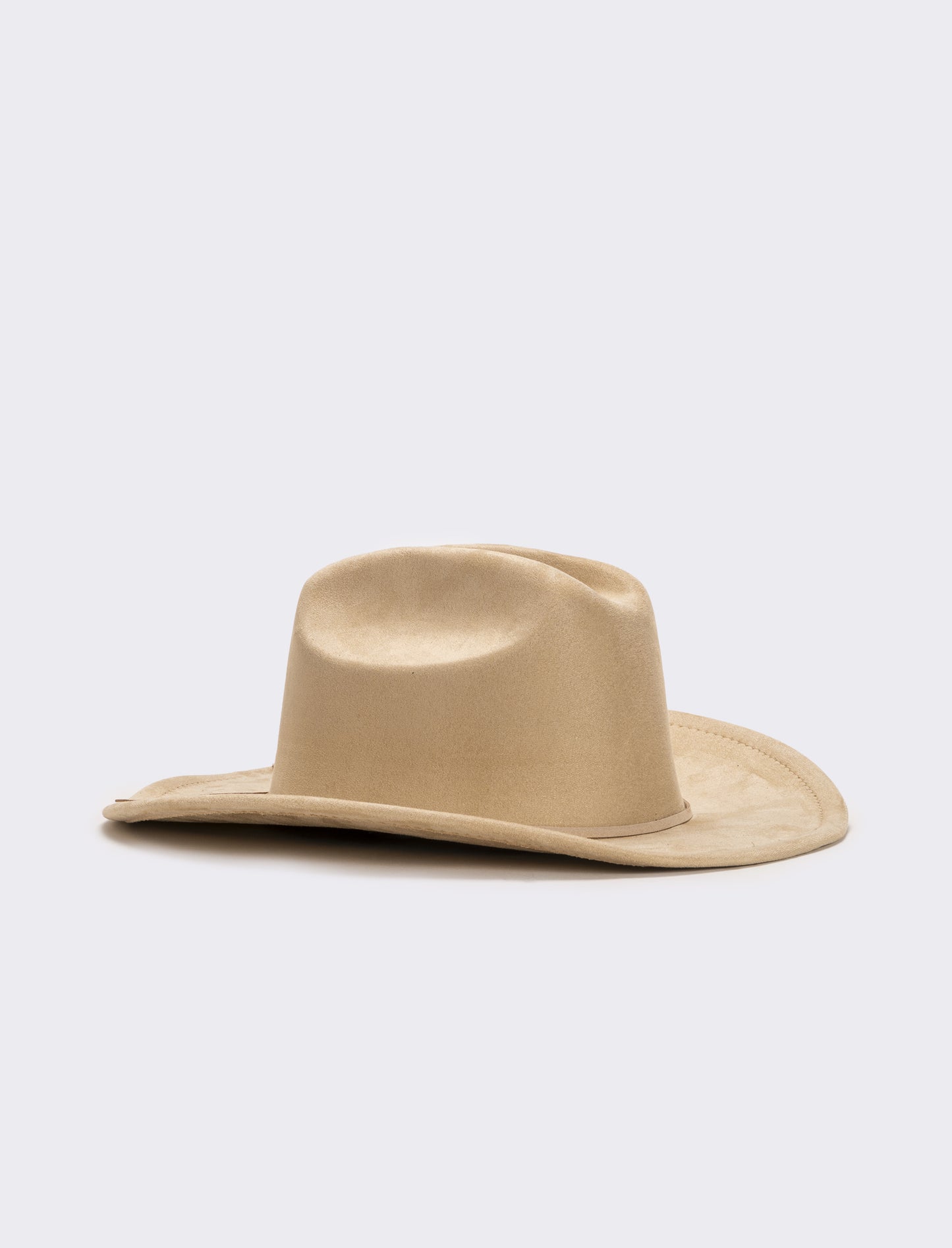 Cappello cowboy in dainetto donna - Bianco panna