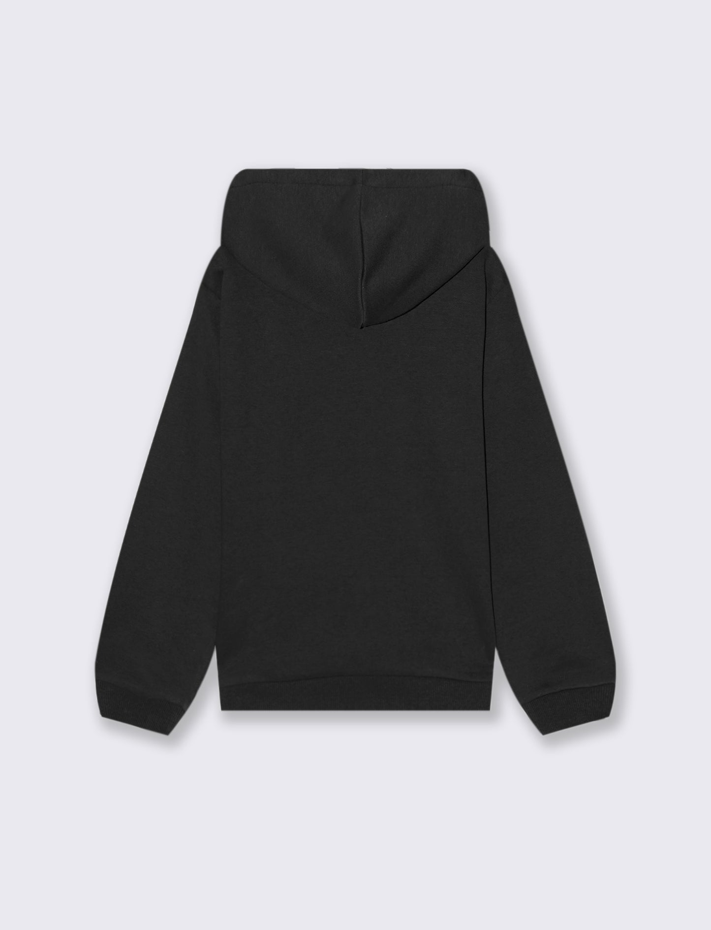 FELPA GIROCOLLO CON CAPPUCCIO - Nero