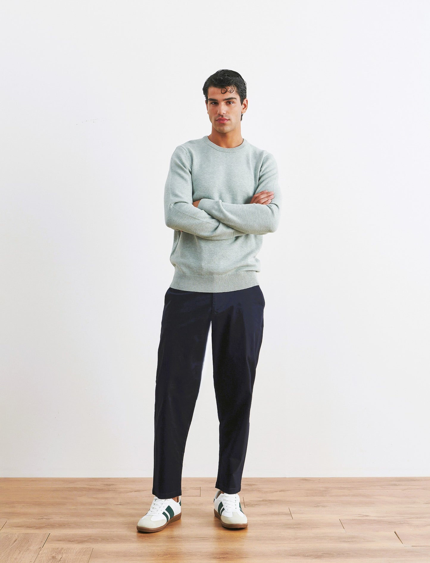 PANTALONI CHINO RELAXED TESSUTO PREMIUM - Blu