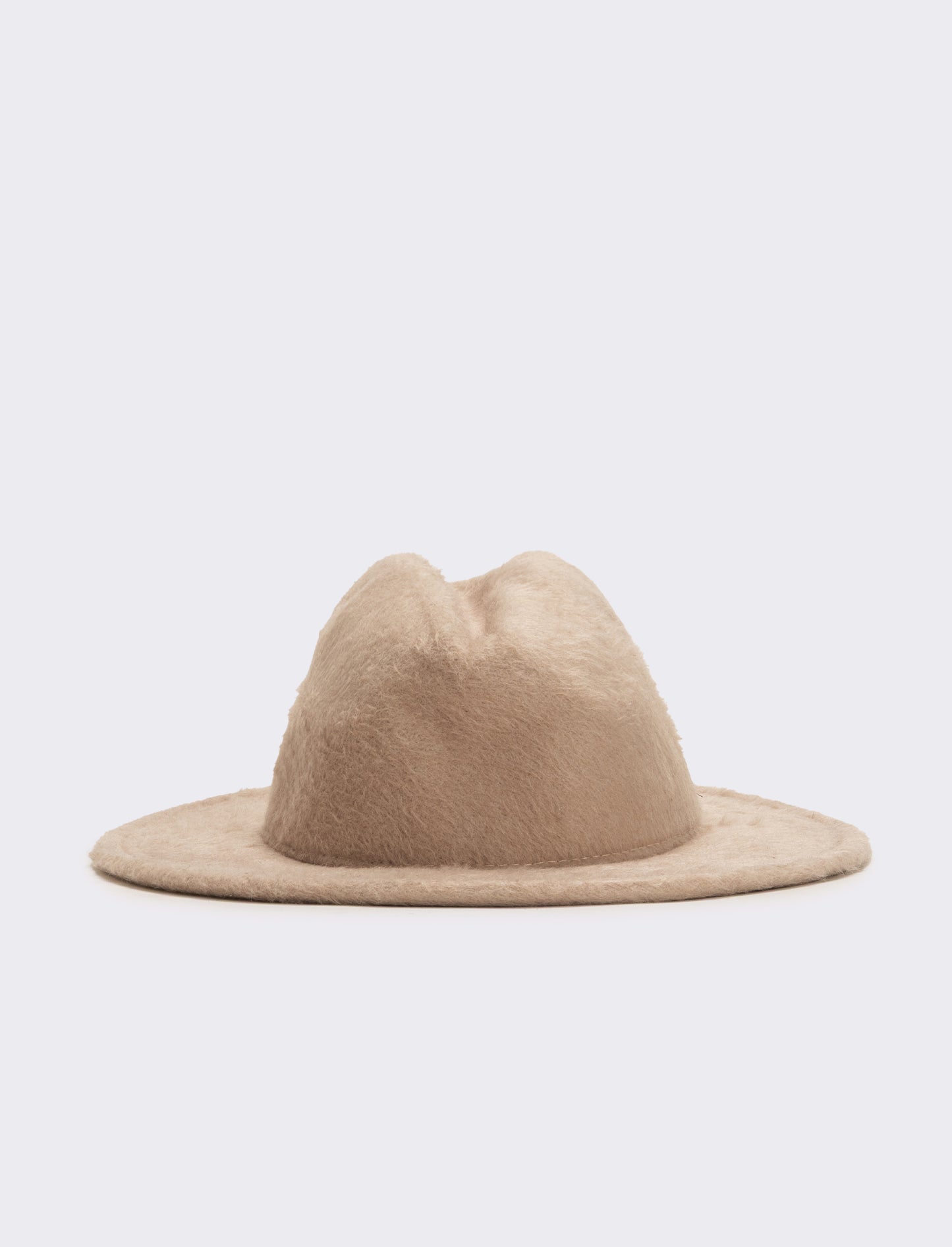 Cappello cowboy finta pelliccia - Beige chiaro