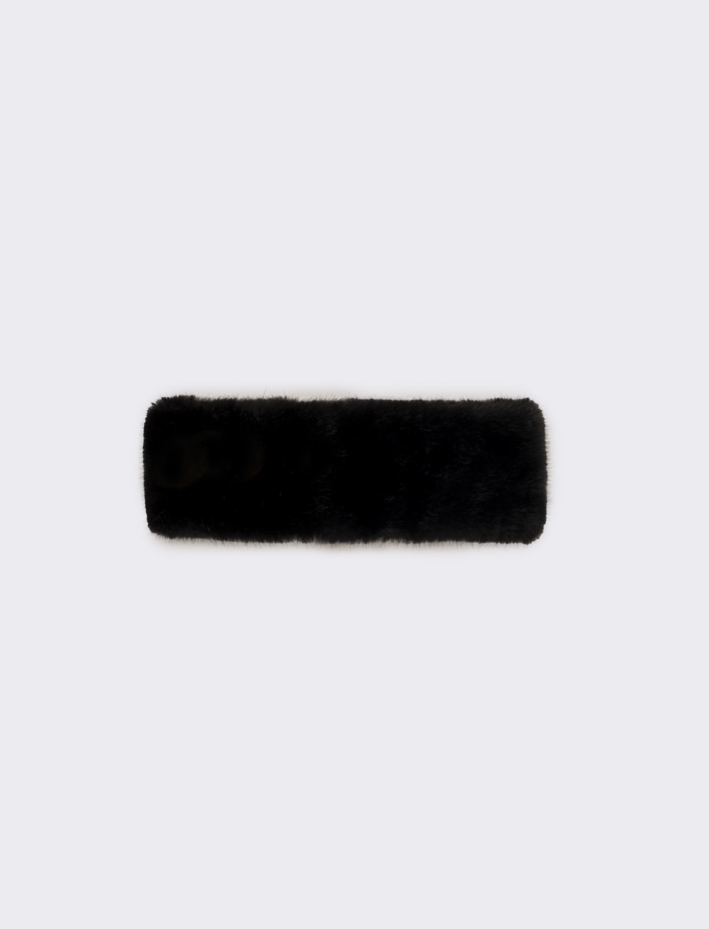 Fascia donna in finta pelliccia - Nero
