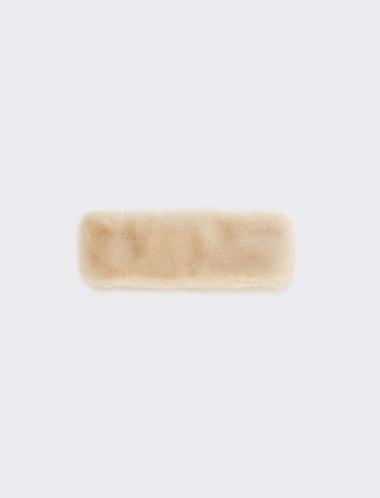 Fascia donna in finta pelliccia - Bianco