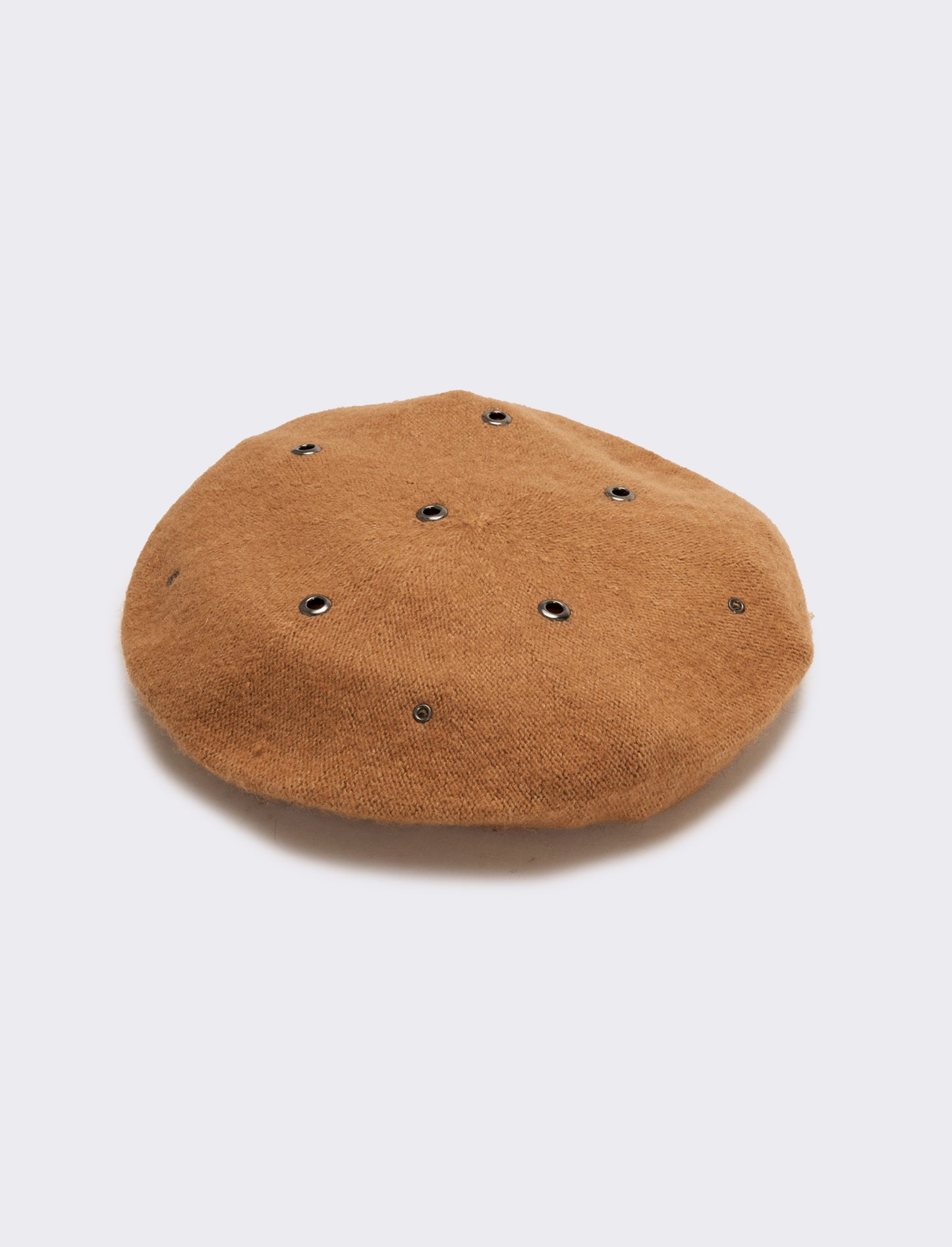 Cappello basco donna con rivetti - Beige