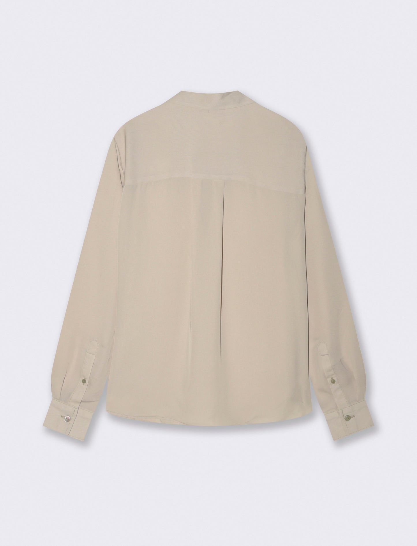Camicia con Spacchi e Manica Lunga - Sabbia