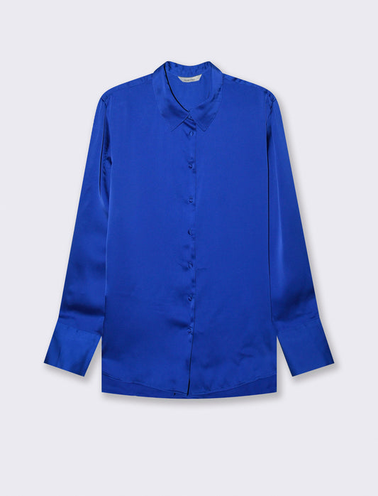 Camicia Maniche Lunghe Regular - Blu royal