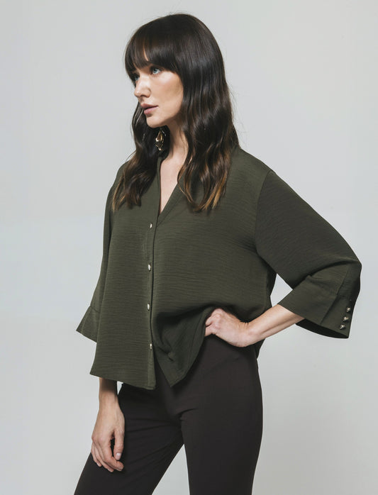 Camicia Basica Maniche a 3/4 - Ve.milit.