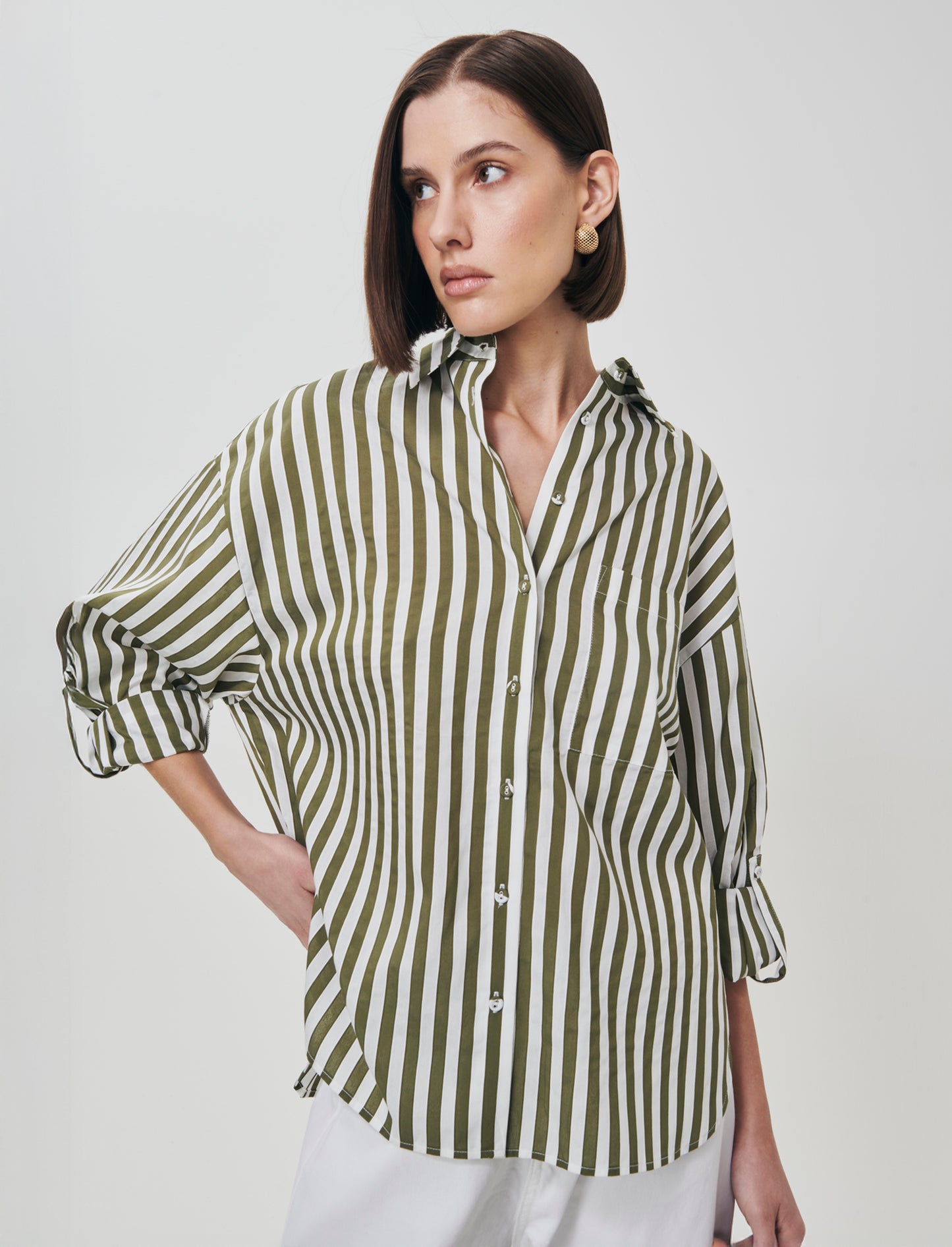 Long Sleeve Striped Shirt - 