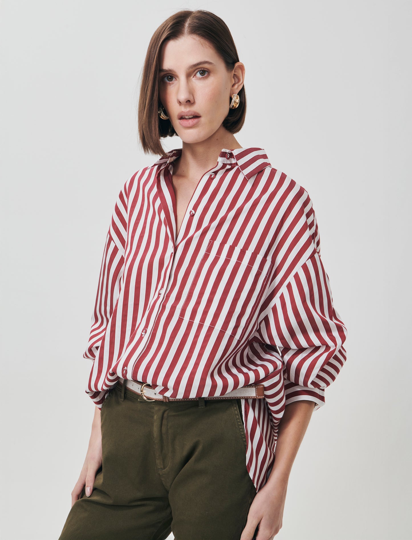 Long Sleeve Striped Shirt - 