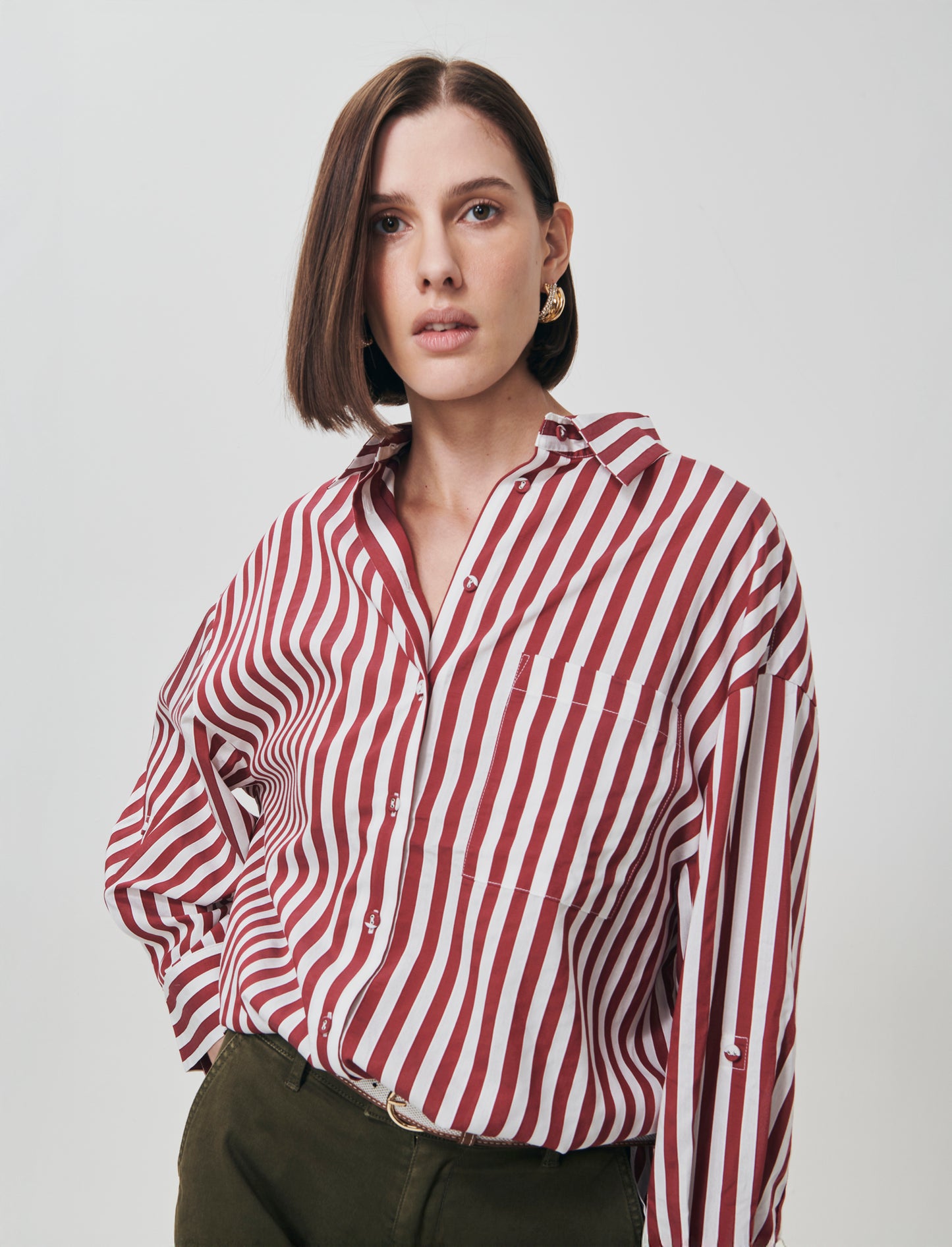 Long Sleeve Striped Shirt - 