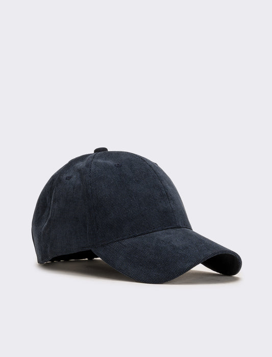 Cappello baseball in maglia uomo - Blu