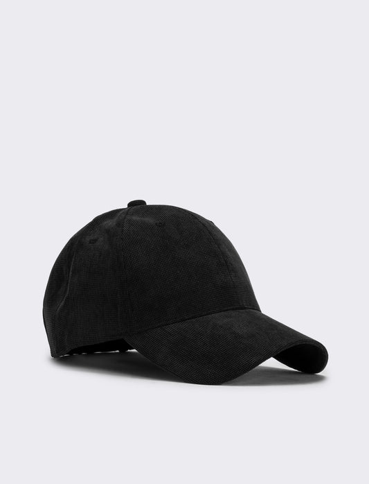 Cappello baseball in maglia uomo - Nero