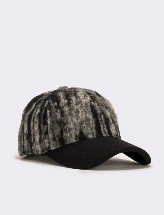 Cappello baseball mimetico uomo - Nero