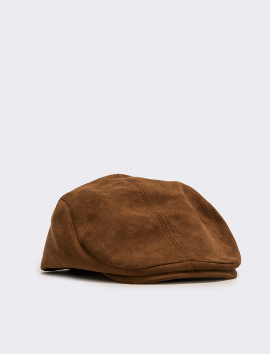 Coppola uomo in suede - Marrone