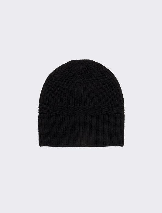 Cappello cuffia senza risvolto uomo - Nero