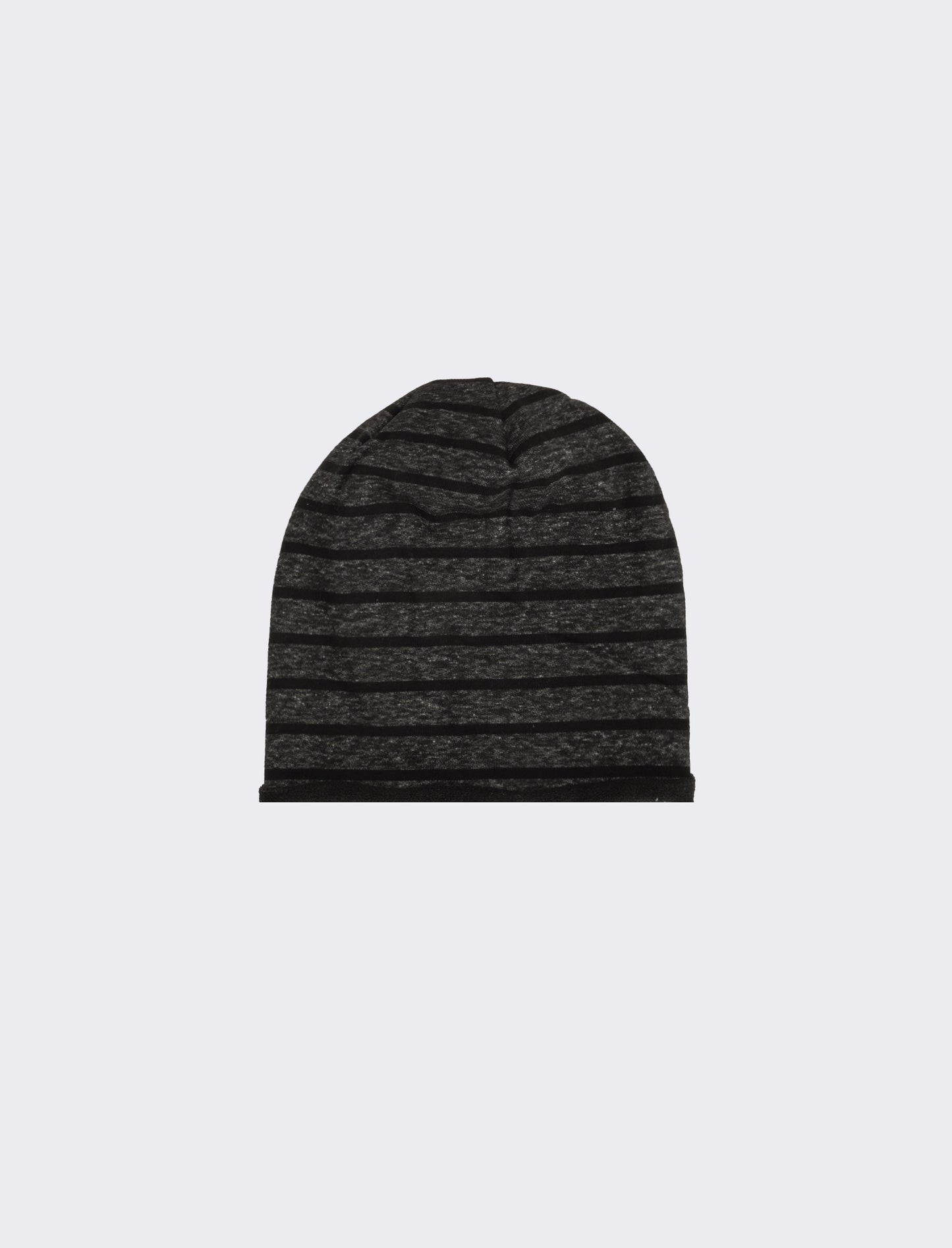 Cuffia a righe french terry uomo - Nero