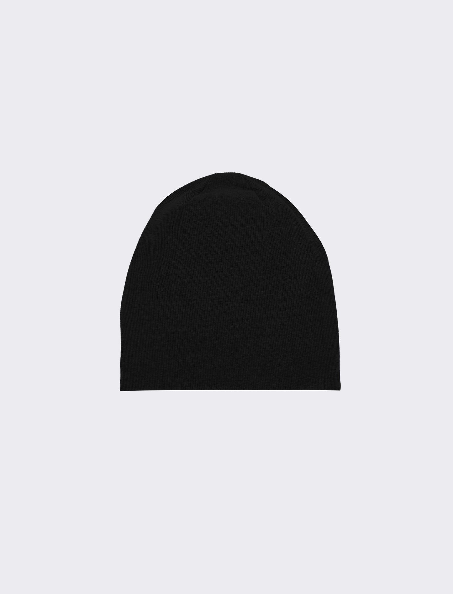 Cappello cuffia a costine uomo - Nero