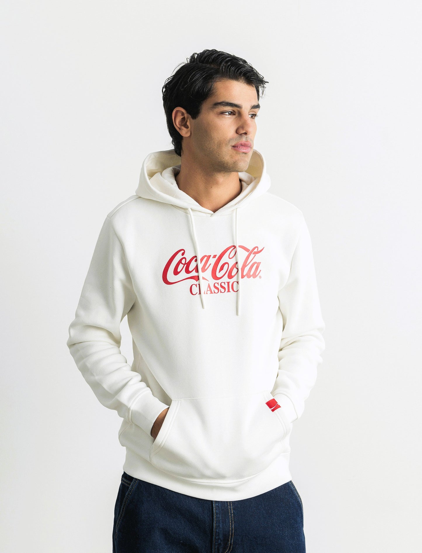 FELPA STAMPA COCA COLA - Bianco