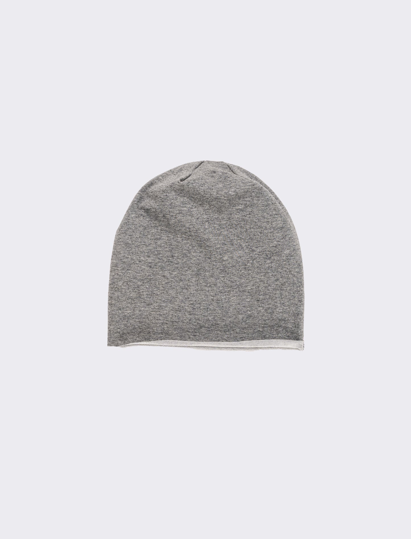 Cuffia melange in jersey uomo - Grigio