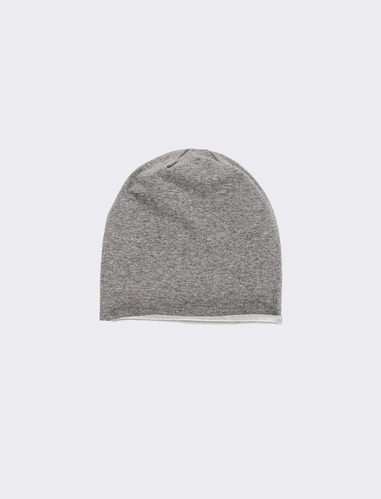 Cuffia melange in jersey uomo - Grigio