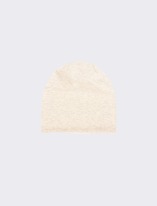 Cuffia melange in jersey uomo - Beige
