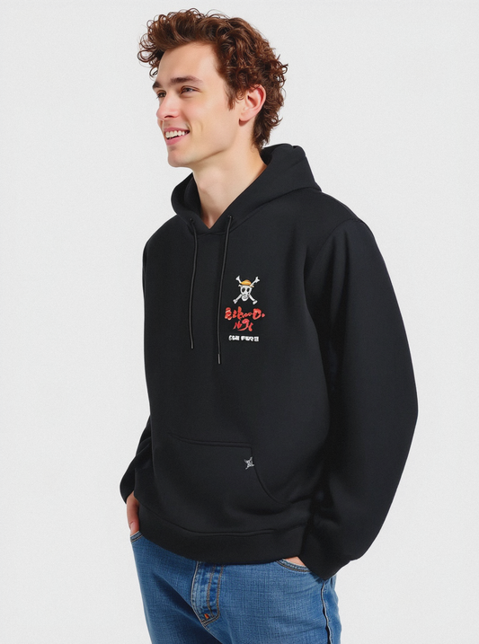 FELPA STAMPA ONE PIECE - Nero