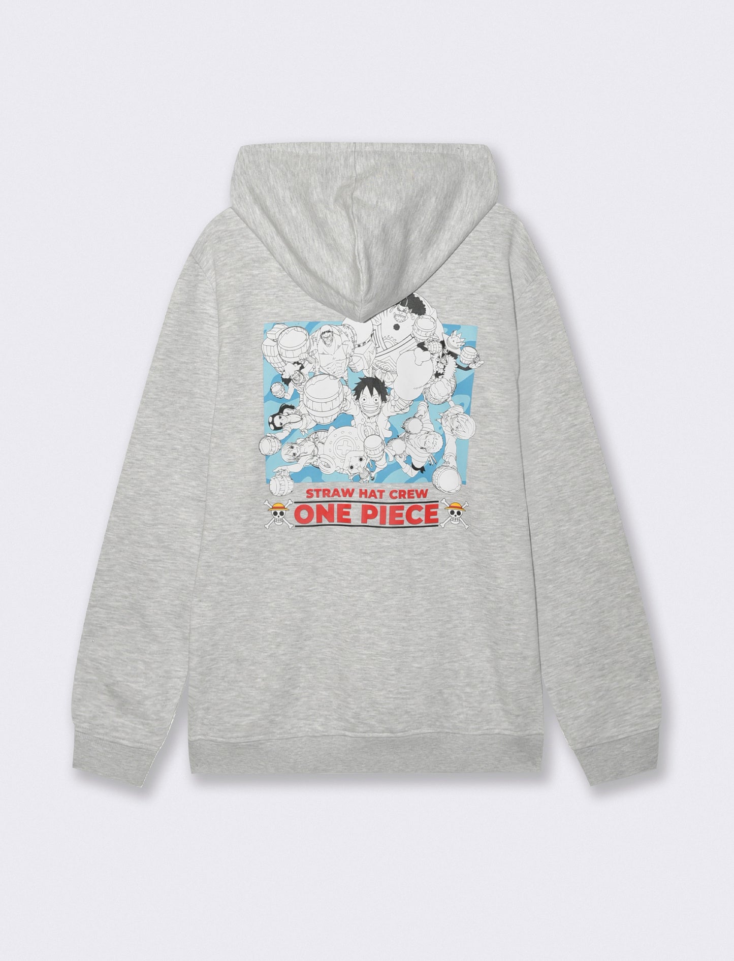 FELPA STAMPA ONE PIECE - Grigio mel.