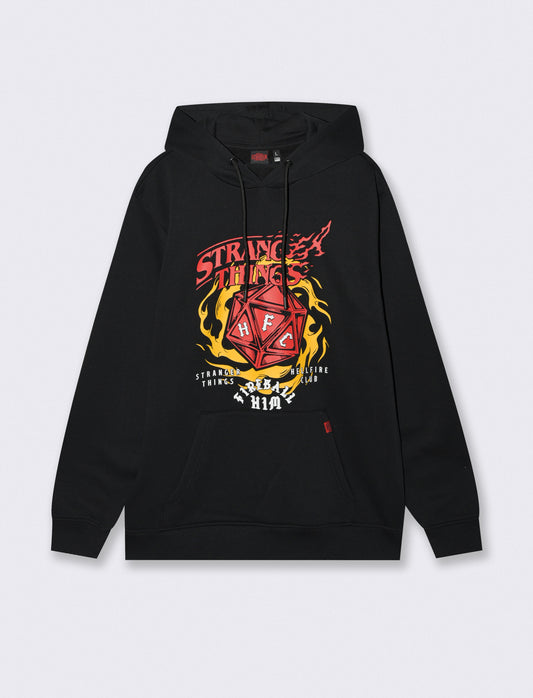 FELPA STAMPA STRANGER THINGS - Nero