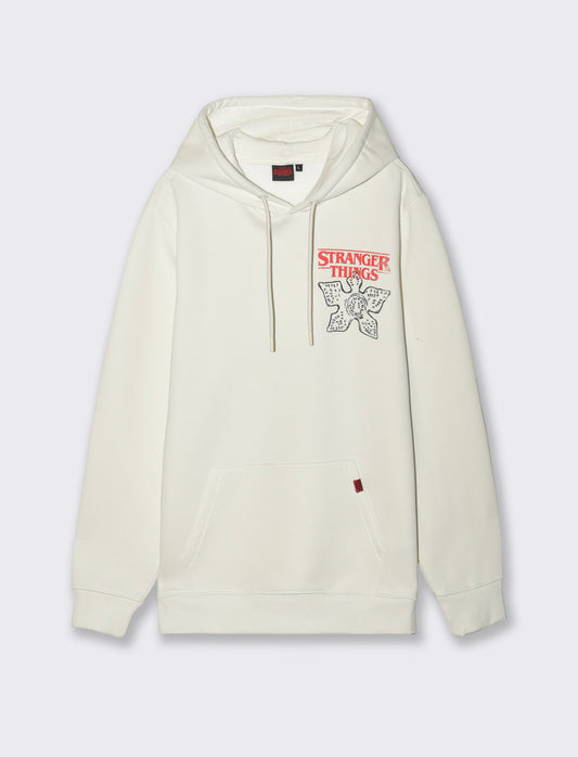FELPA STAMPA STRANGER THINGS - Bianco