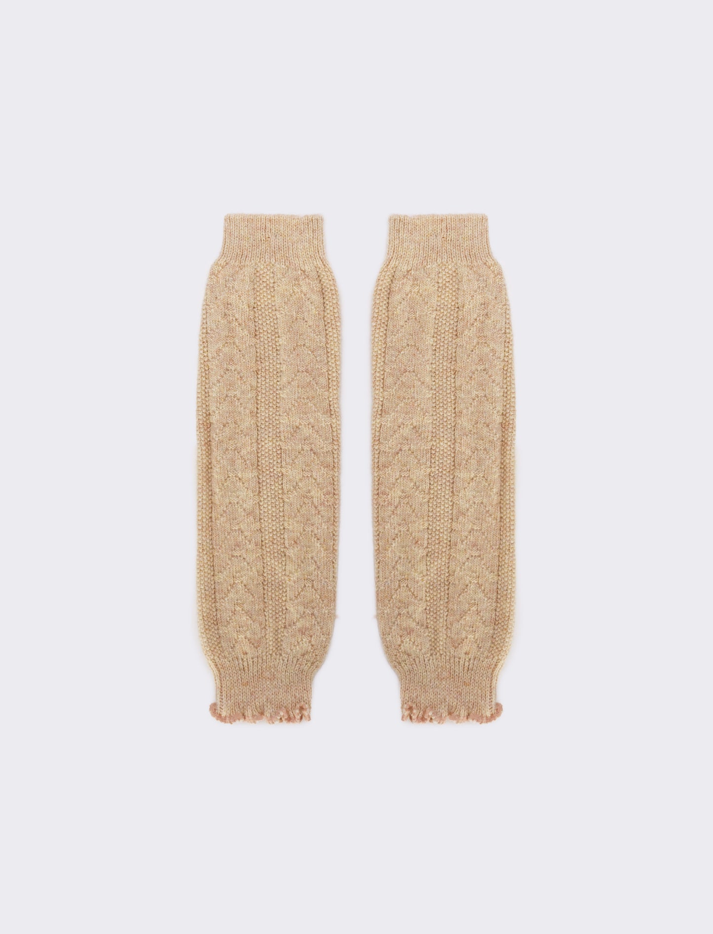 Scaldamuscoli con trecce bambina - Beige