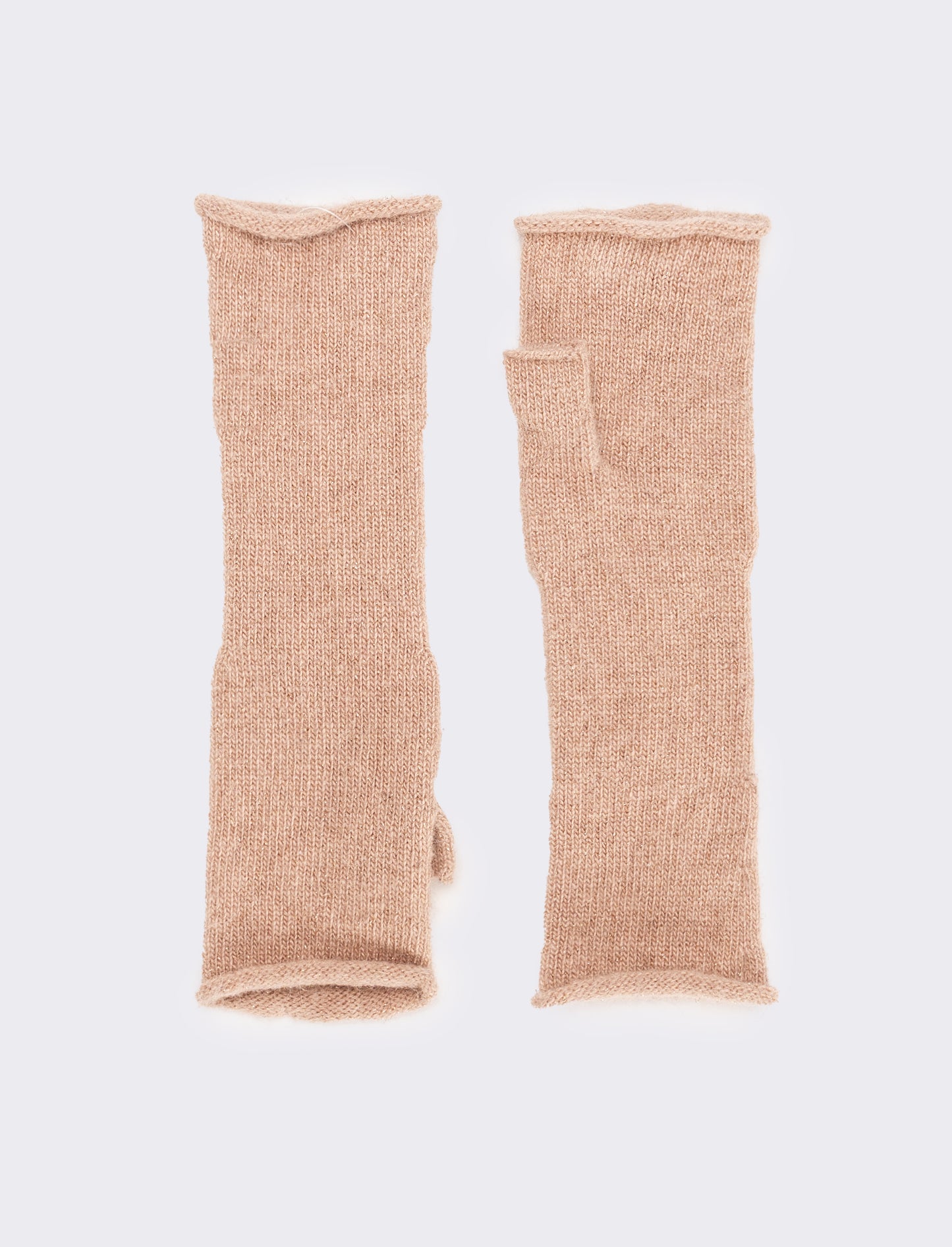 Guanto manicotto con dito lurex donna - Rosa