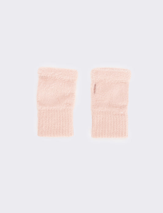 Guanti senza dita elastici donna - Rosa
