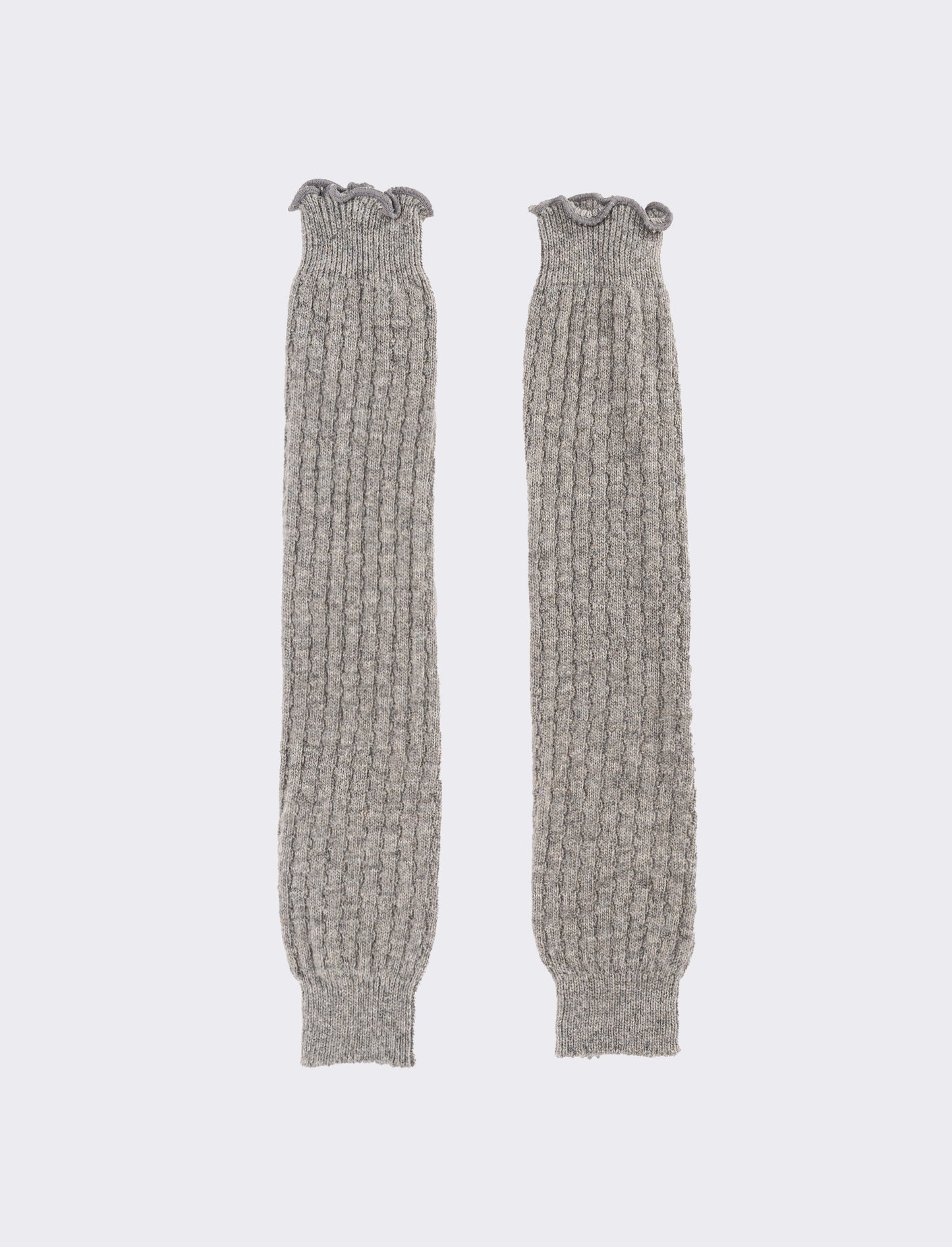 Scaldamuscoli donna a costine - Grigio