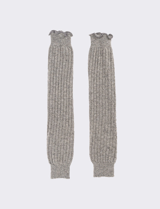 Scaldamuscoli donna a costine - Grigio