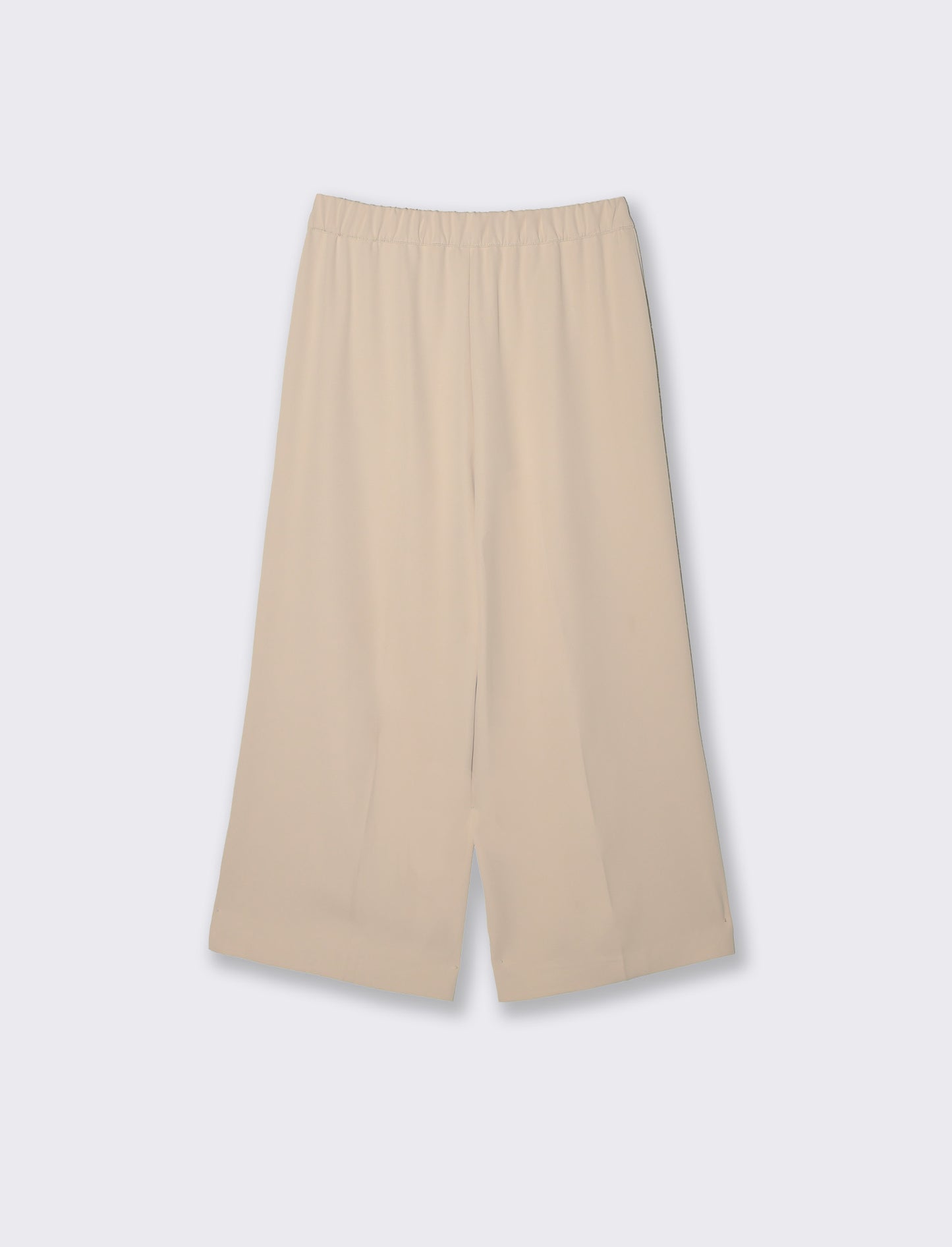 Pantalone coulotte con tasche ed elastico al dietro - Beige