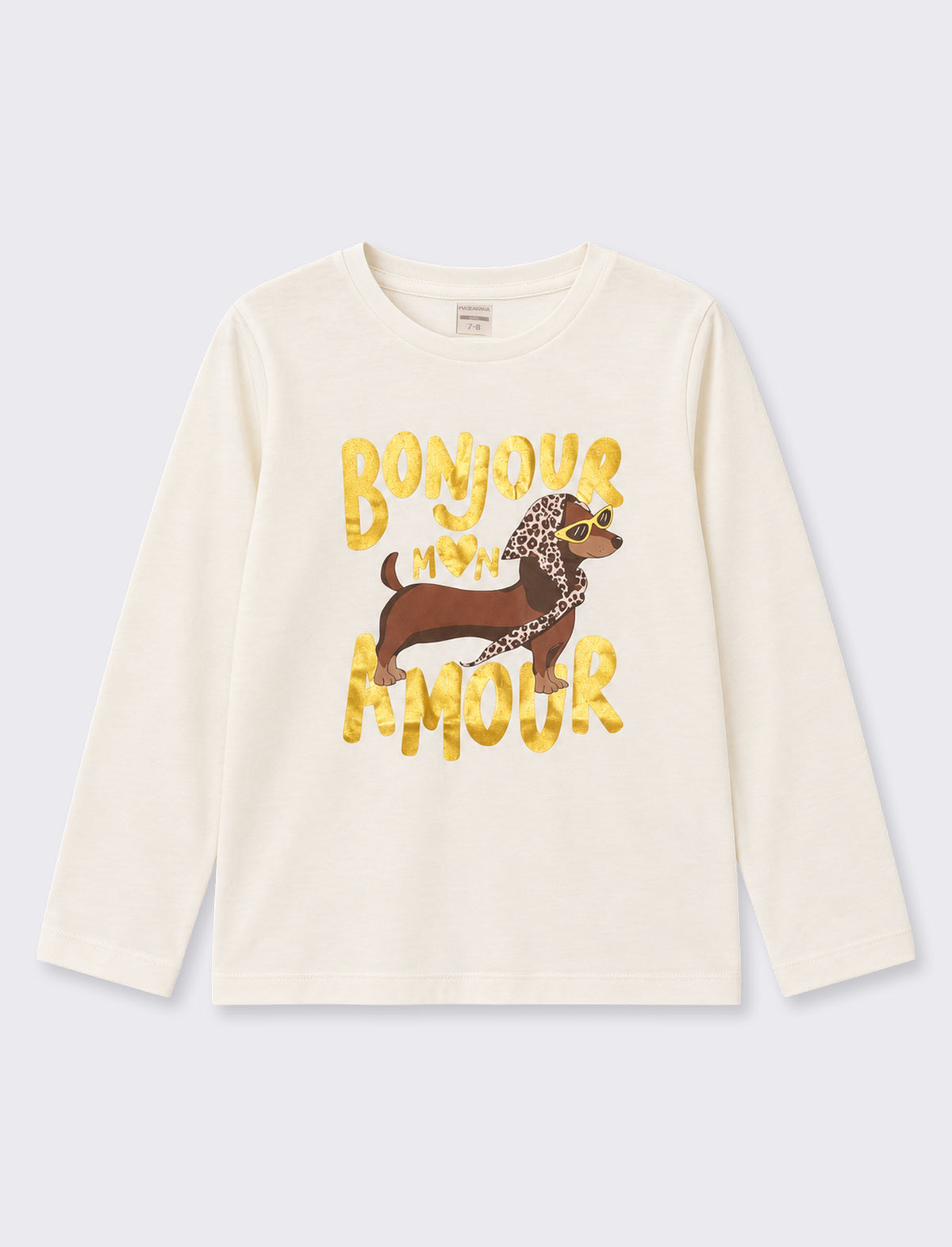 T-shirt con stampa a manica lunga. - var 1
