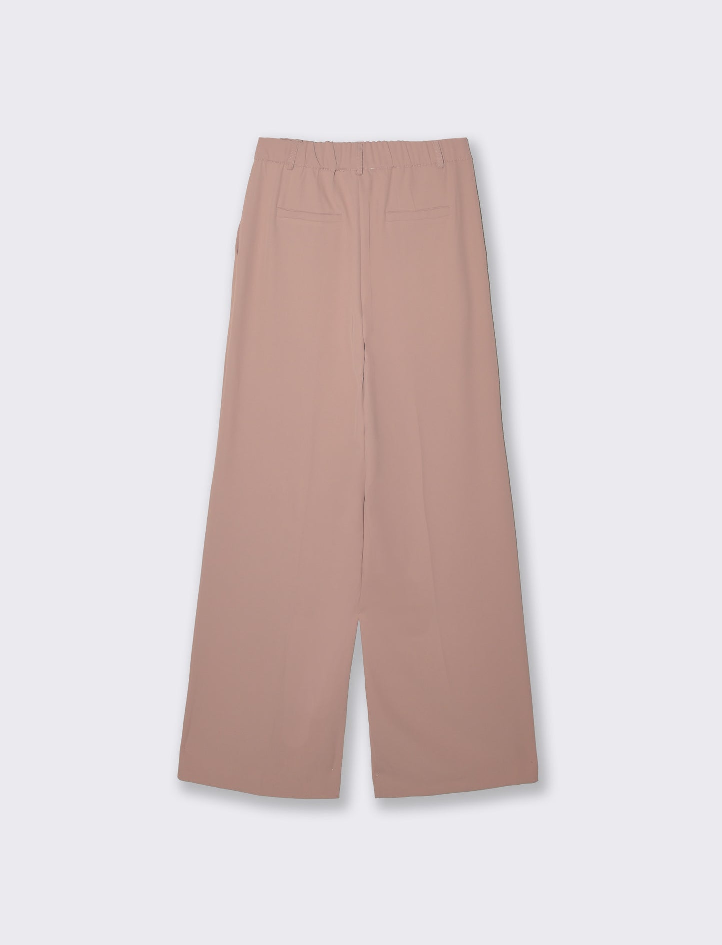 Pantalone palazzo in tessuto fluido - Rosa
