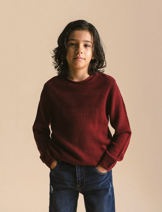 Maglione girocollo - Bordeaux