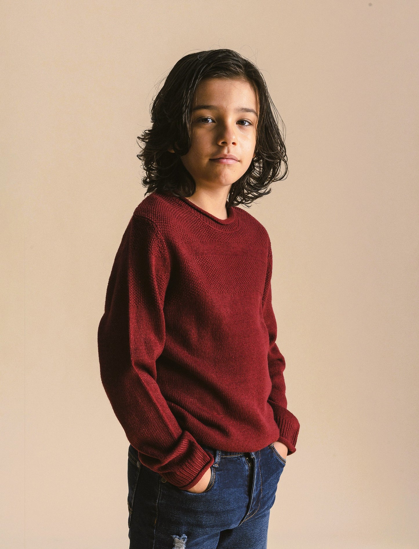 Maglione girocollo - Bordeaux