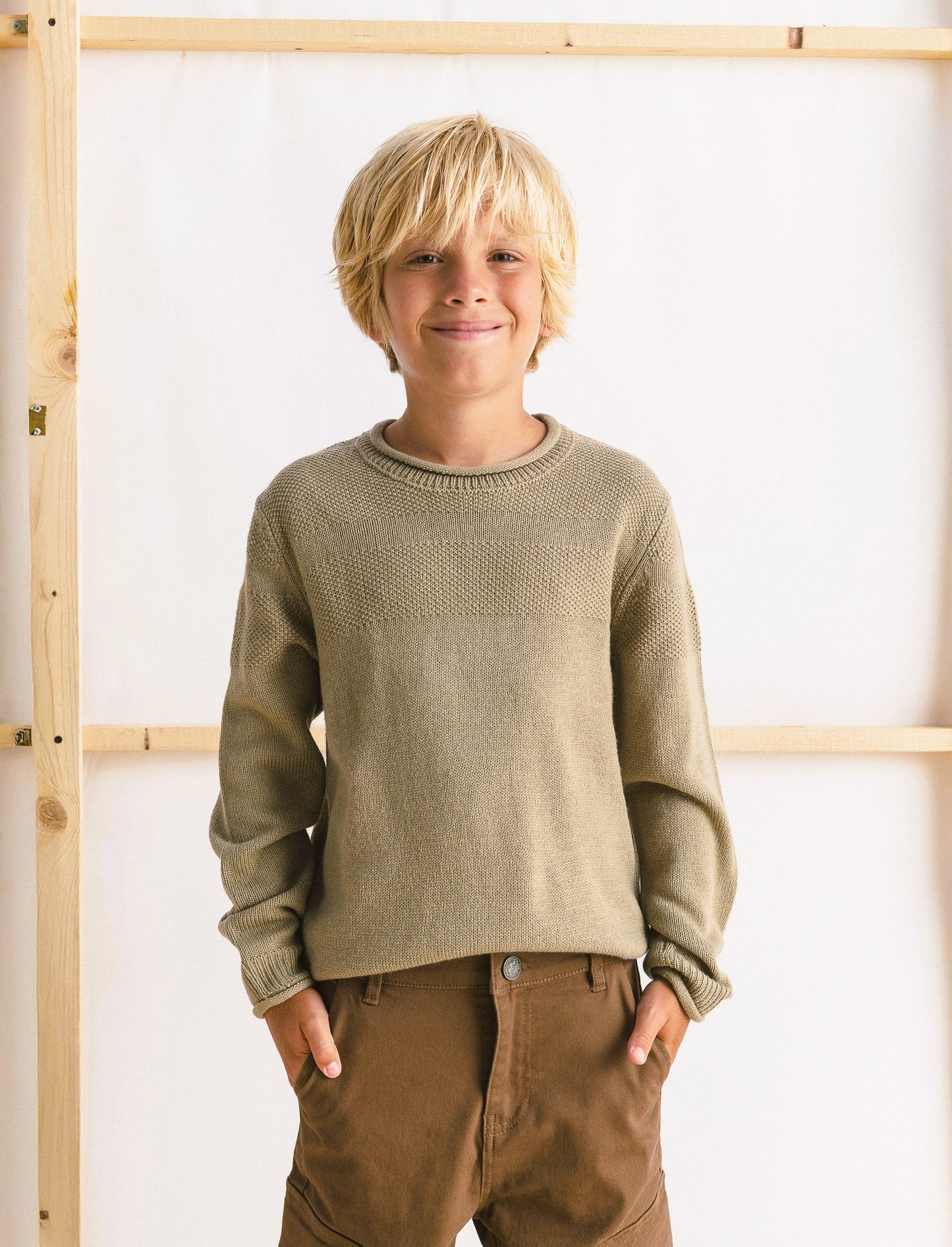 Maglione girocollo - Grigio mastice