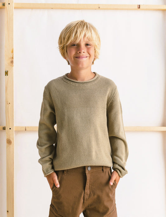 Maglione girocollo - Grigio mastice