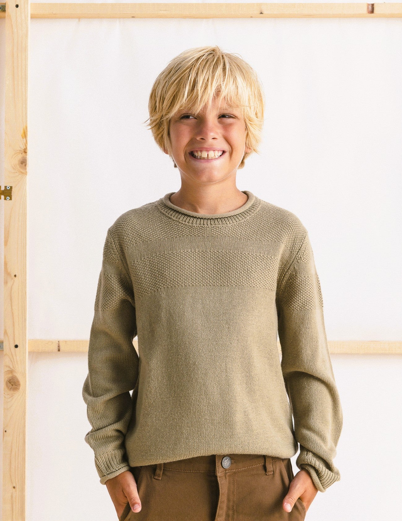 Maglione girocollo - Grigio mastice