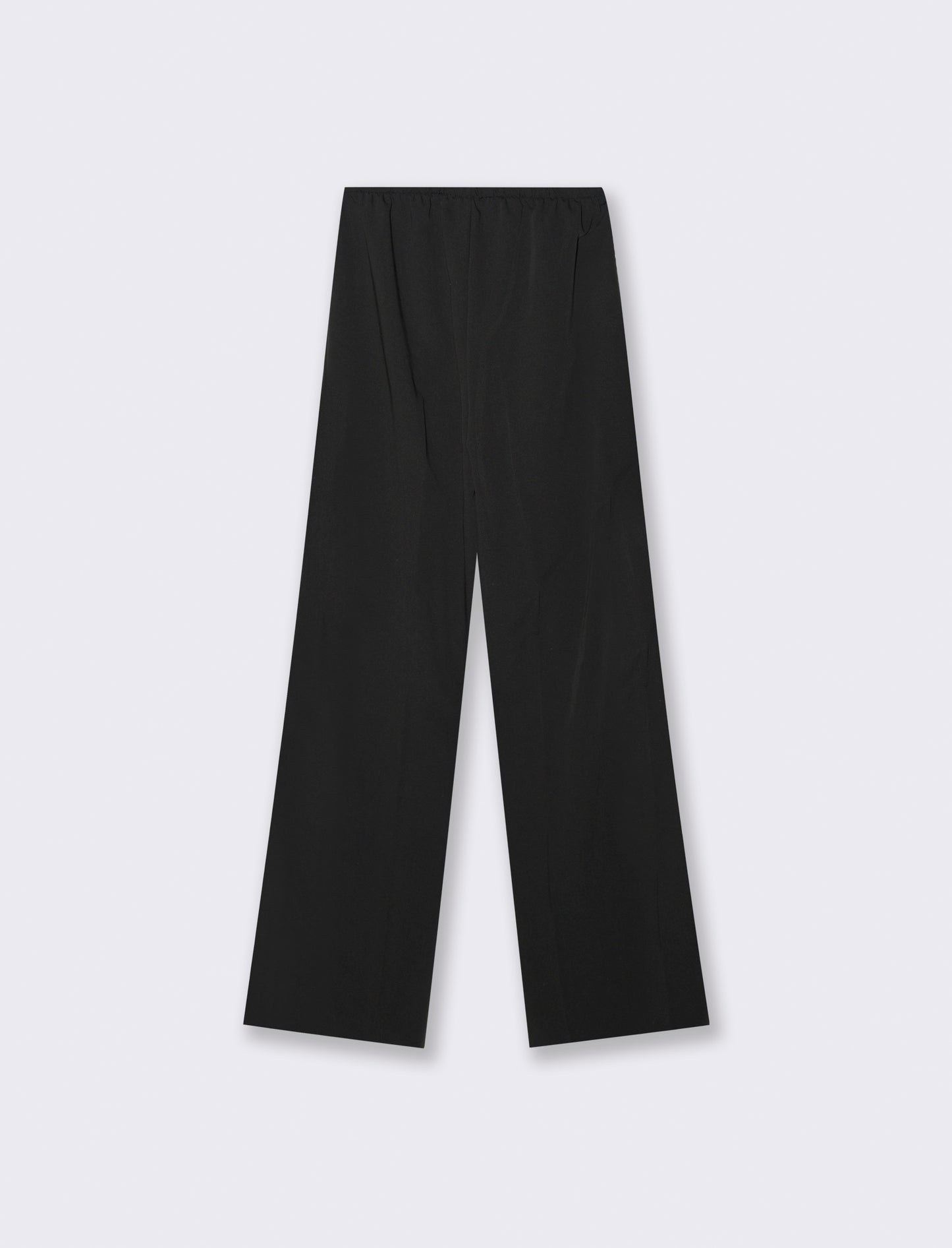 Pantalone palazzo con tessuto fluido - Nero