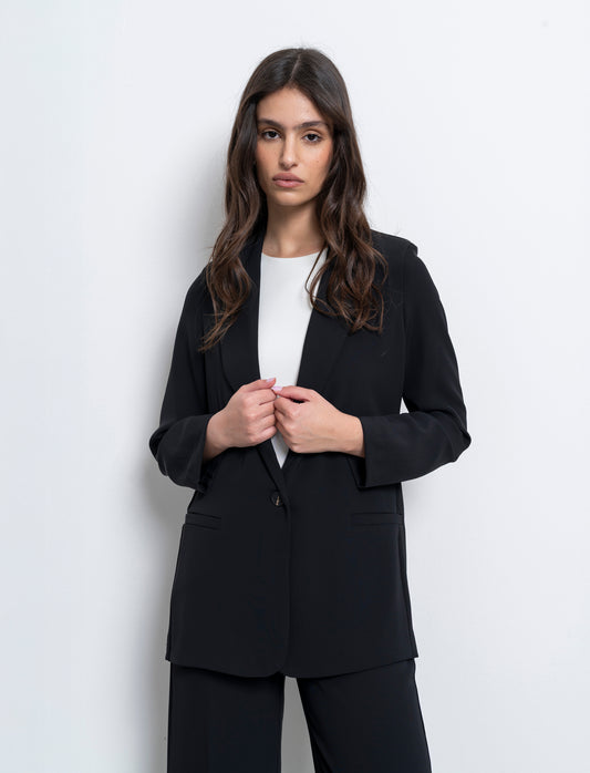 Giacca monopetto over - Nero