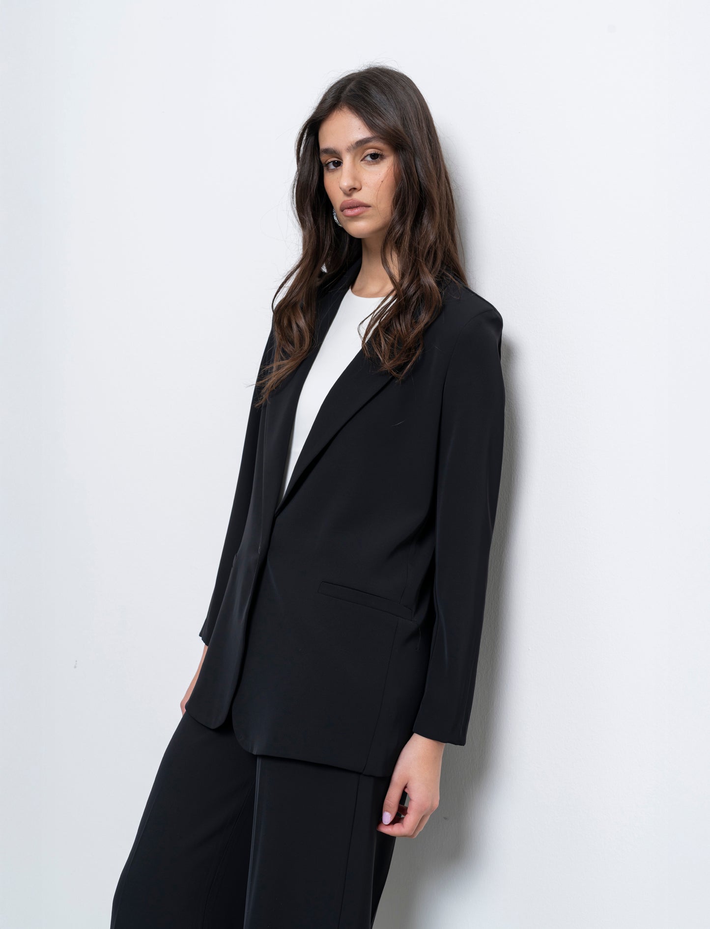 Giacca monopetto over - Nero