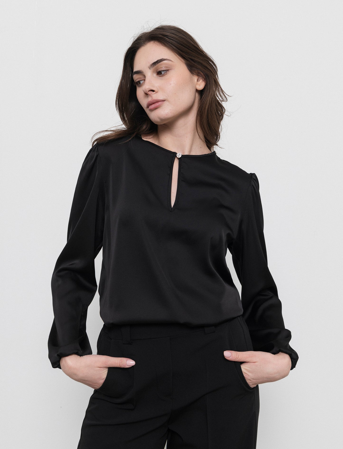 Casacca raso - Nero
