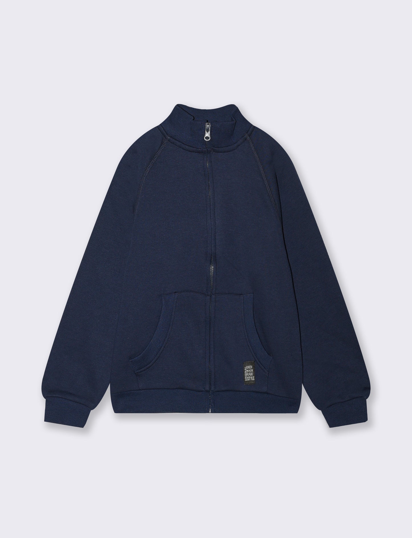 FELPA CON ZIP - Blu