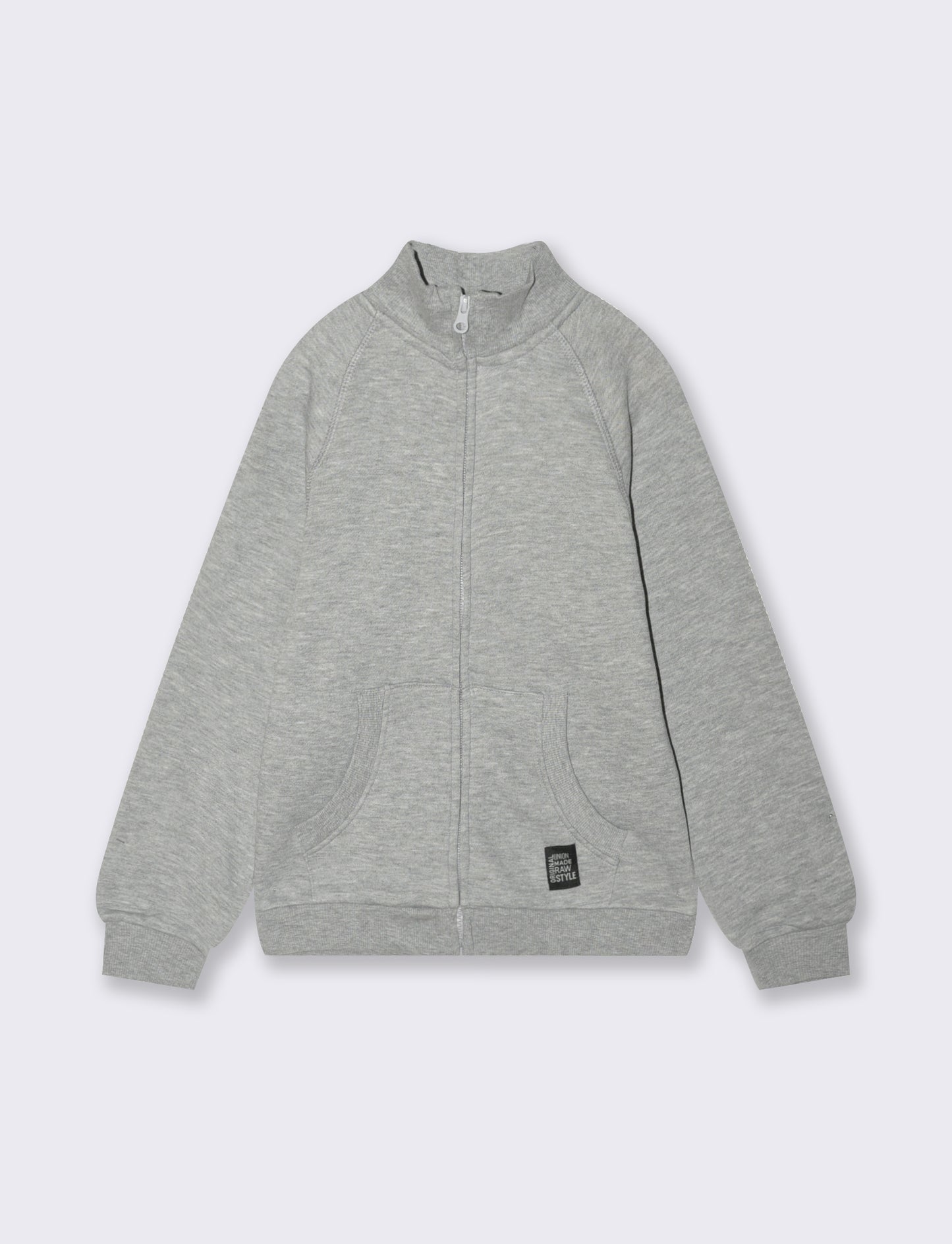 FELPA CON ZIP - Grigio mel.