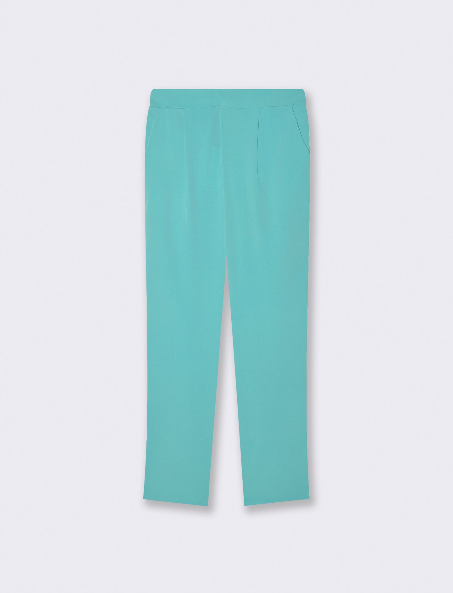 Pantalone regular fit da donna - Verde acqua